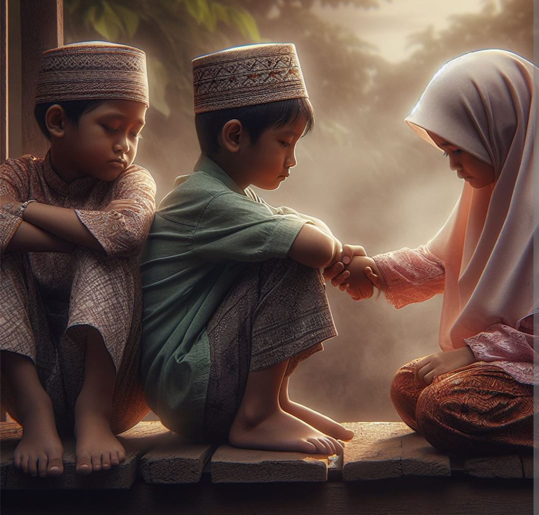 kesedihan anak yatim